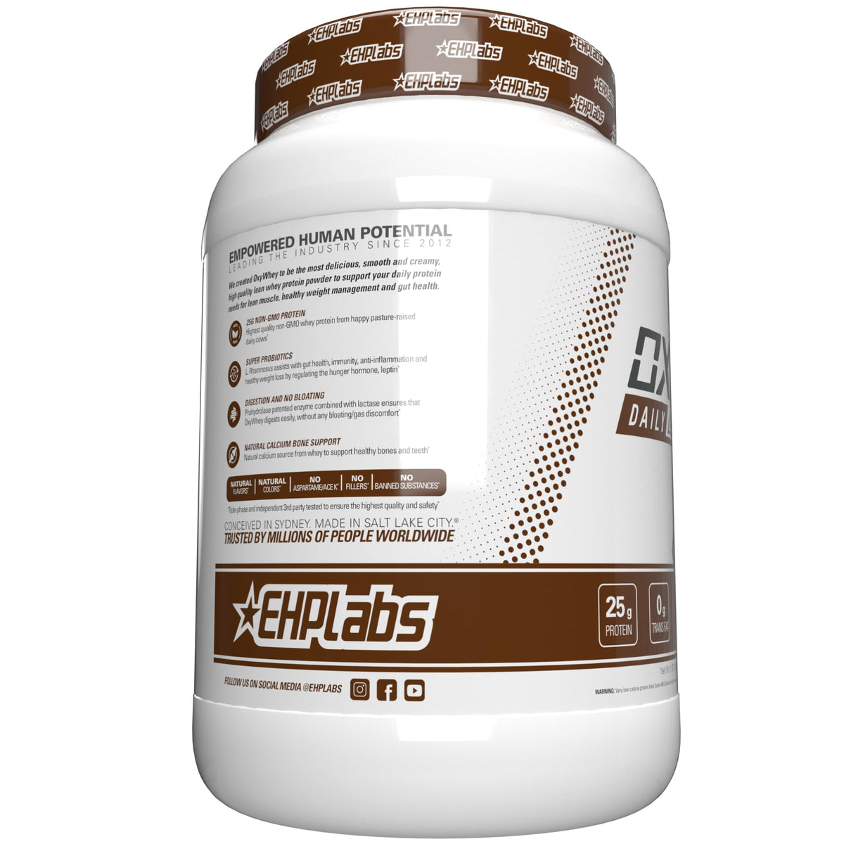 EHP Labs OxyWhey Lean Wellness Whey Protein Powder - 25g Protein