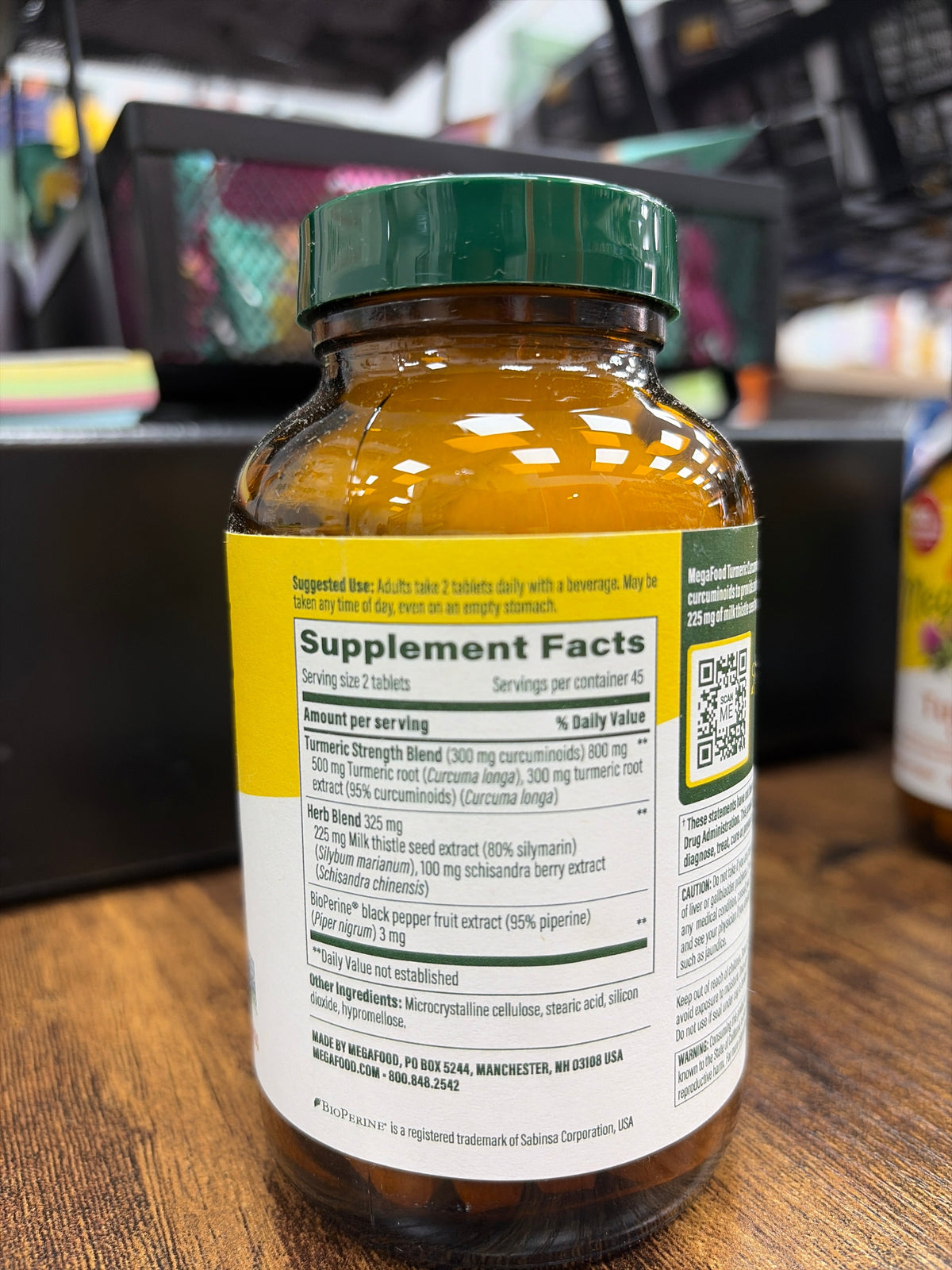 MegaFood Liver Support Turmeric Curcumin (90 tablets) - product image 2