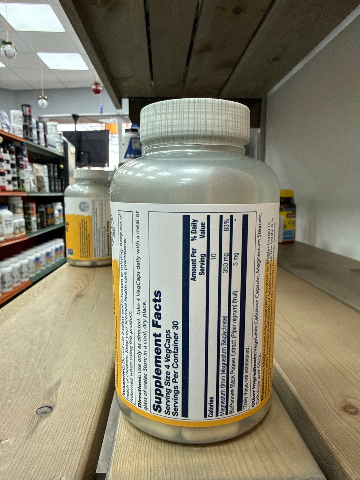 Solaray High Absorption Magnesium Glycinate 350 mg (120 vegcaps)