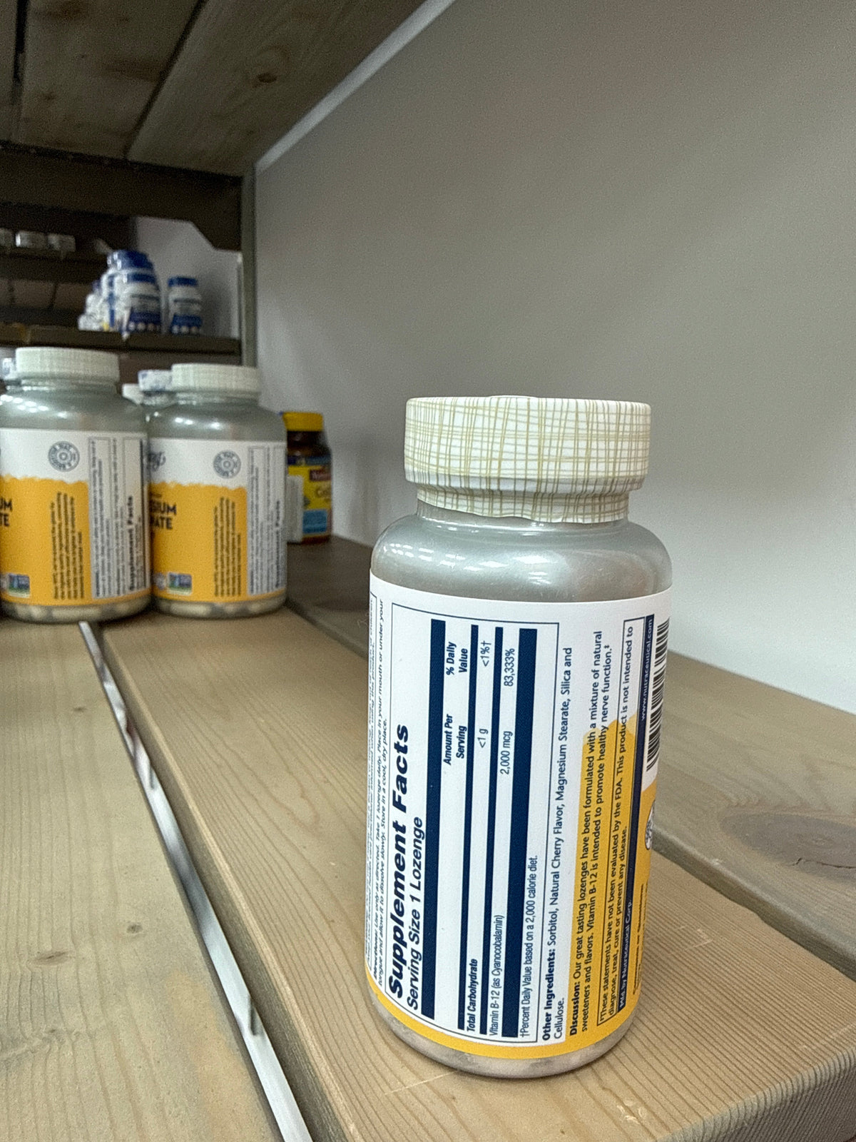 Solaray Vitamin B-12 2000 mcg Lozenges (90)