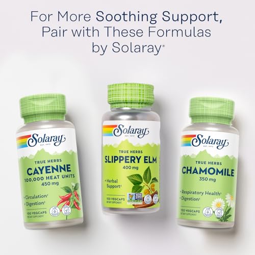 Solaray Slippery Elm Bark Supplement - Respiratory & GI Support