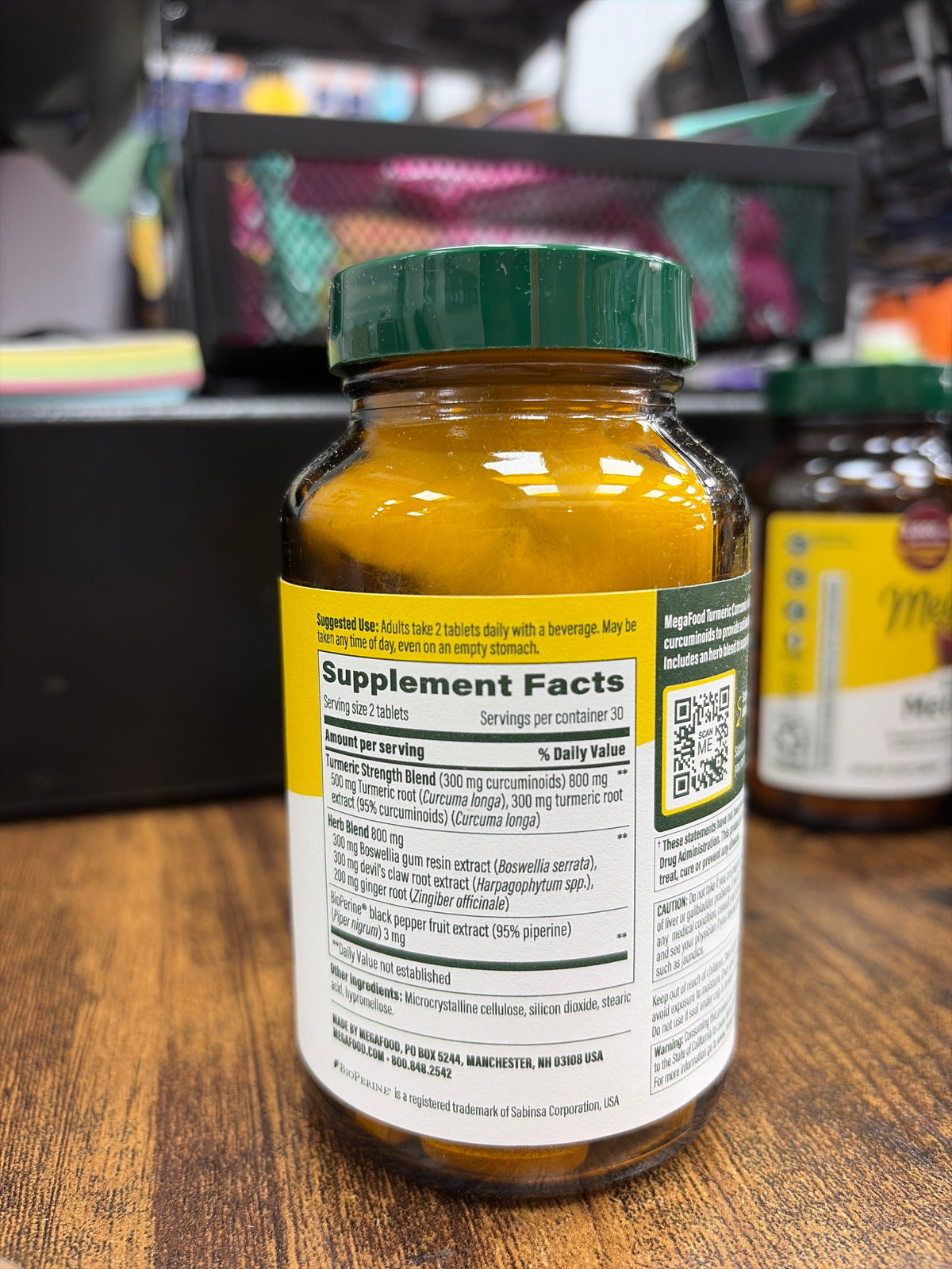 MegaFood Joint Support Turmeric Curcumin (60 tablets) - product image 2
