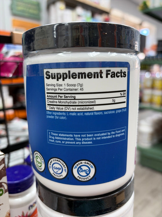 Nutricost Performance Creatine Monohydrate Powder ( Grape Flavored 10.7 Oz 5 G(300 Gram) - High Quality Micronized Creatine Supplement - Vegan, Non-GMO, Gluten Free
