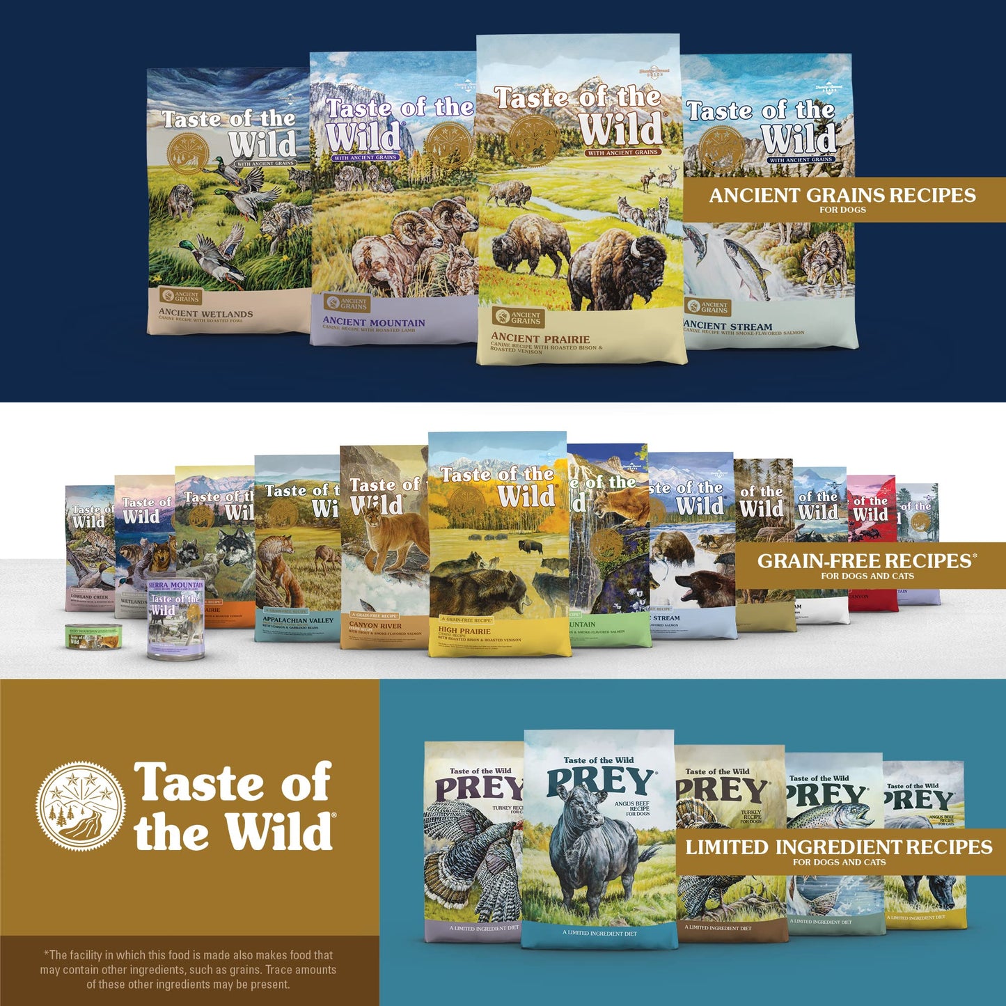 Taste of the Wild High Protein Real Meat Grain-Free Recipe Wet Canned Cat Food, Made With Premium Ingredients That Include Sources of Vitamins, Antioxidants and Essential Nutrients