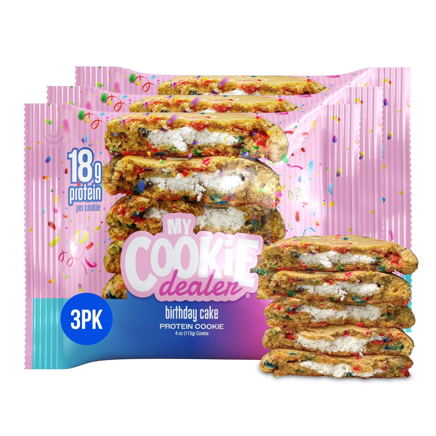 My Cookie Dealer Soft Baked Protein Cookies, (4s)