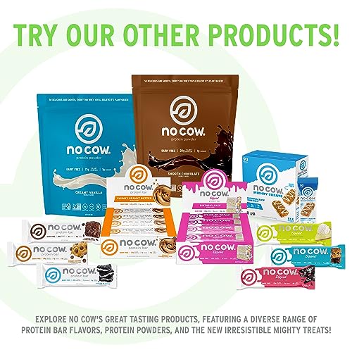 No Cow High Protein Bars, Blueberry Cobbler - Healthy Snacks, 20g Vegan Protein