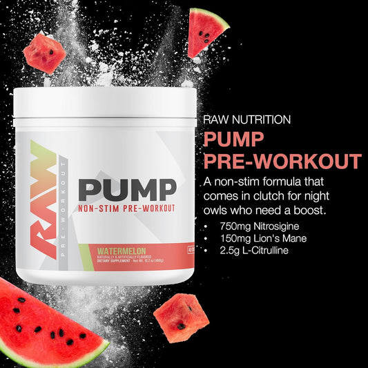 RAW Pump Stim Free Pre Workout (Watermelon)