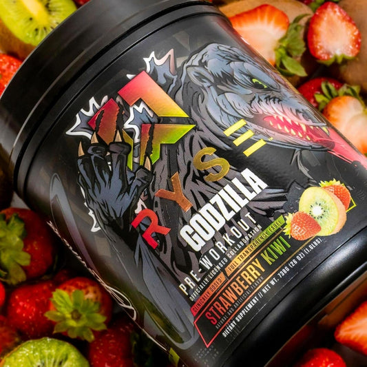 RYSE Godzilla X Noel Deyzel Pre Workout Powder - Strawberry Kiwi - 400mg Caffeine