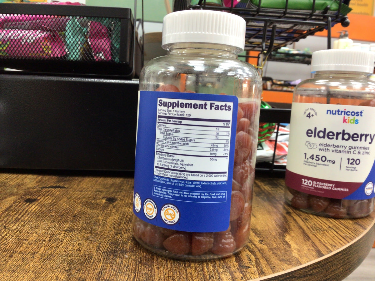 Nutricost kids elderberry 120 flavored gummies