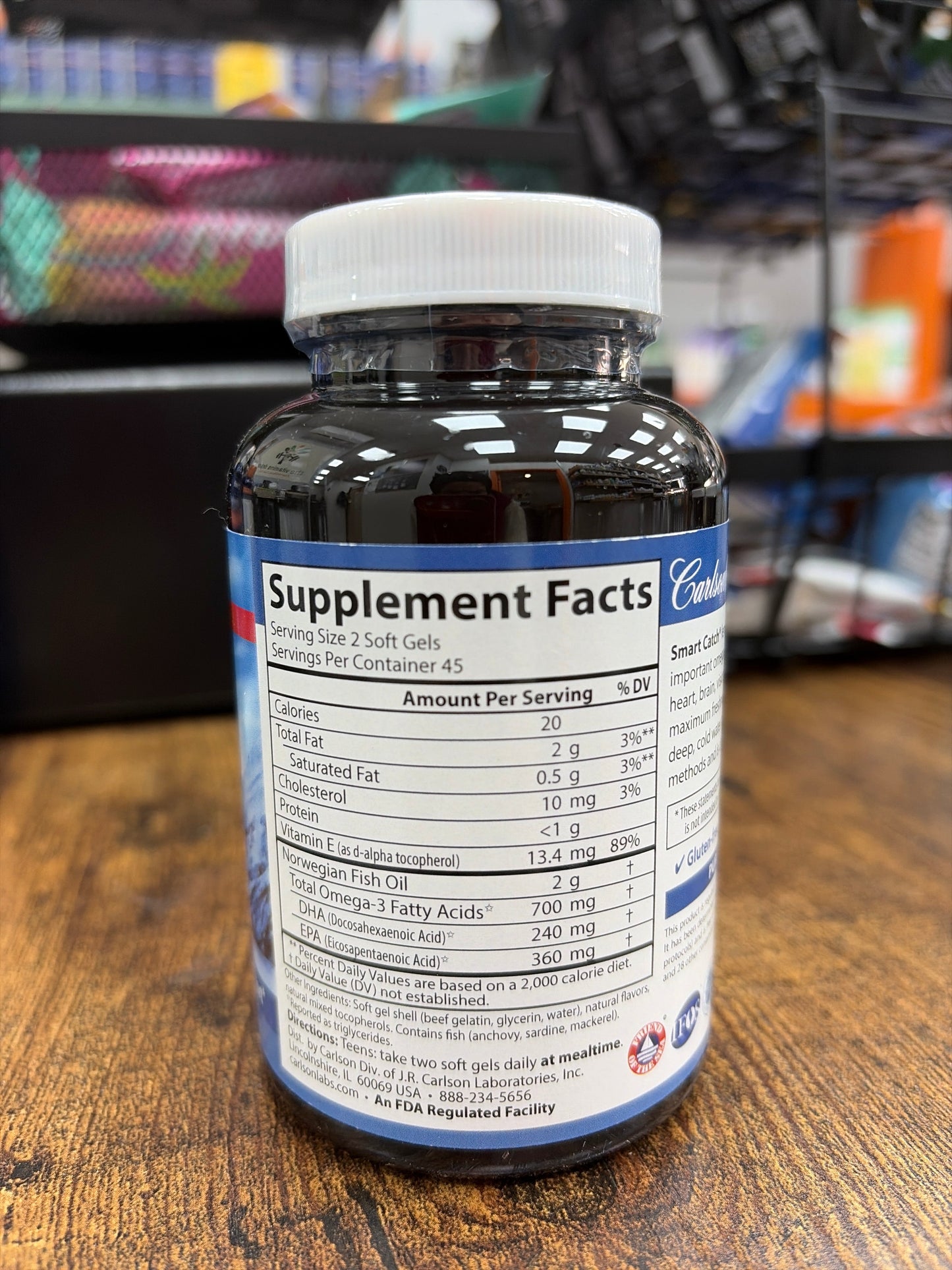 Carlson Teen’s Smart Catch 700mg Omega-3s (90 softgels)