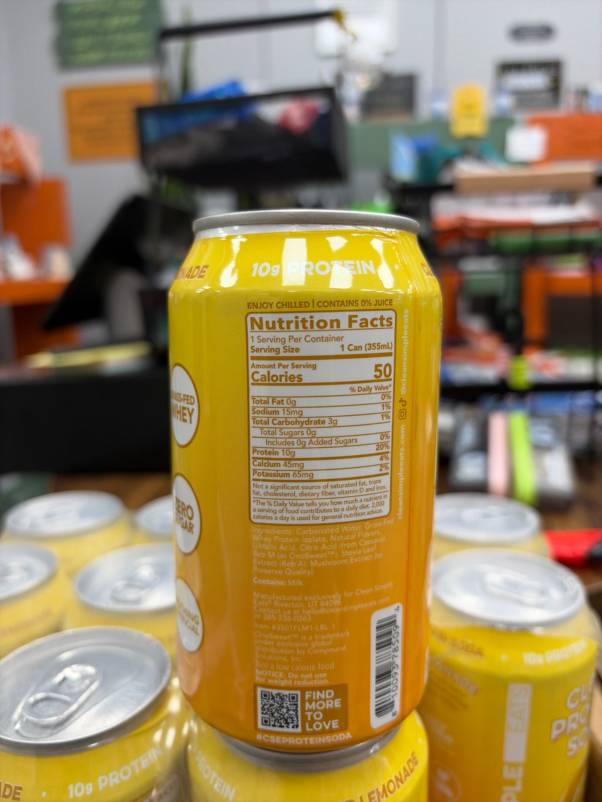 Clear Protein Soda 12 pcs. Frosted Lemonade