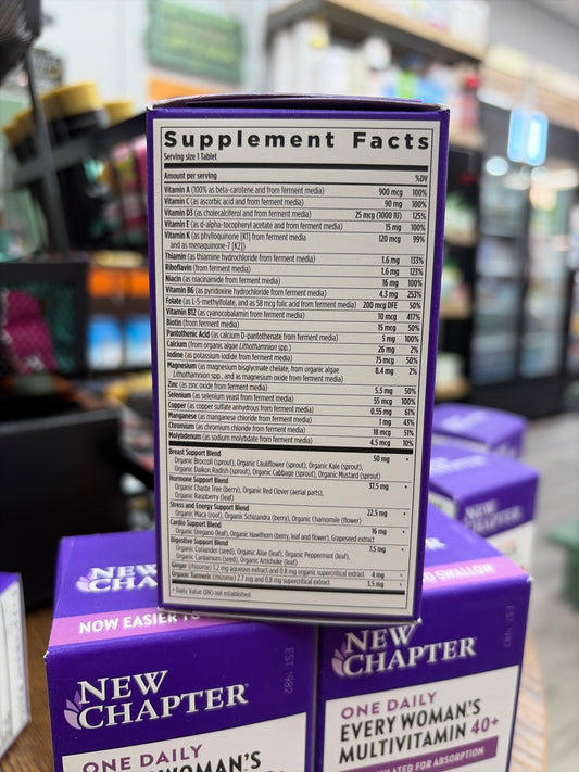 New Chapter One Daily Every Woman’s Multivitamin 40+ (48 Vegan Tablets) - product image 2