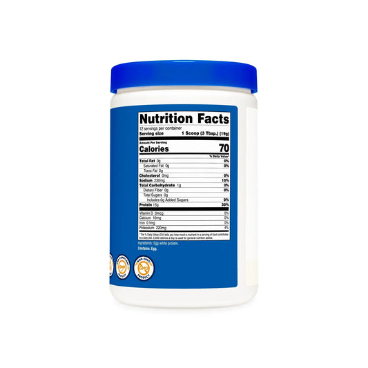 Nutricost Egg White Protein Unflavored 8 Oz - Non-GMO, Gluten Free