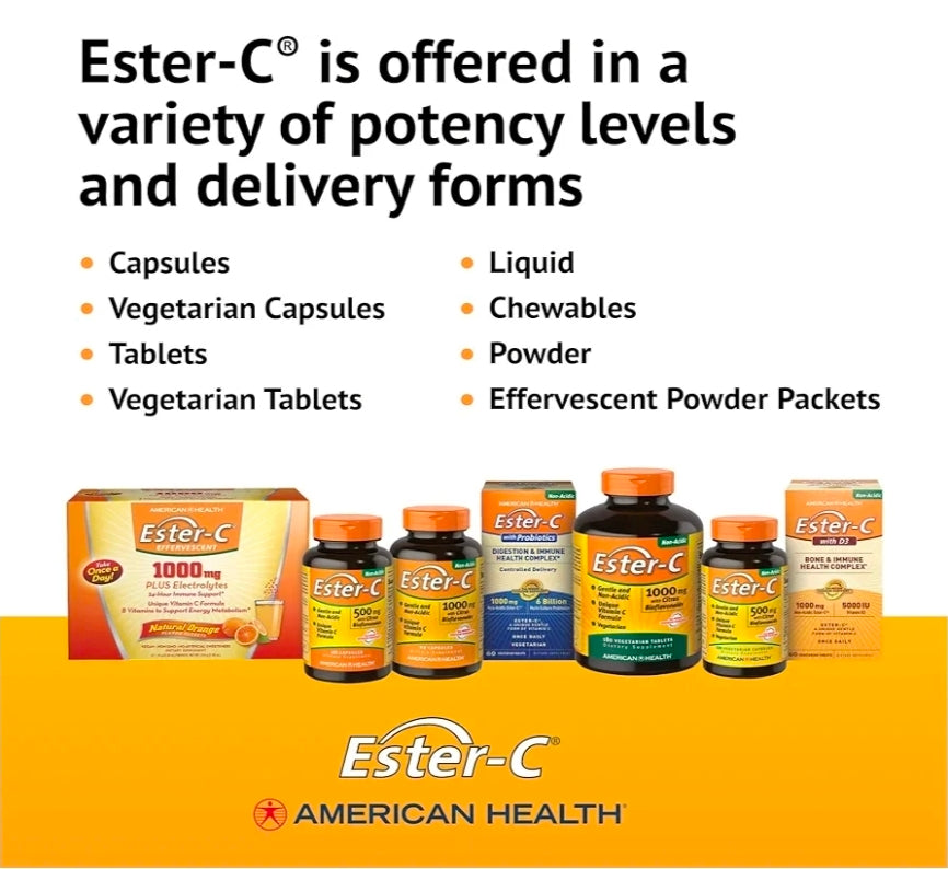American Health Ester-C 500mg with Citrus Bioflavonoids, 120 Capsules - product image 8