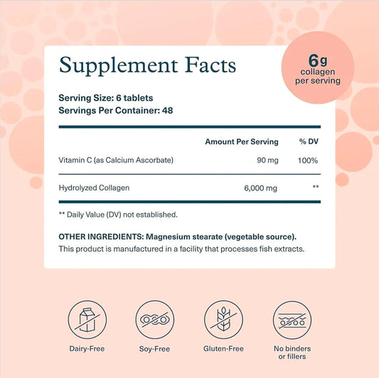 Youtheory Advanced Collagen - 6,000 mg Hydrolyzed Collagen Peptides