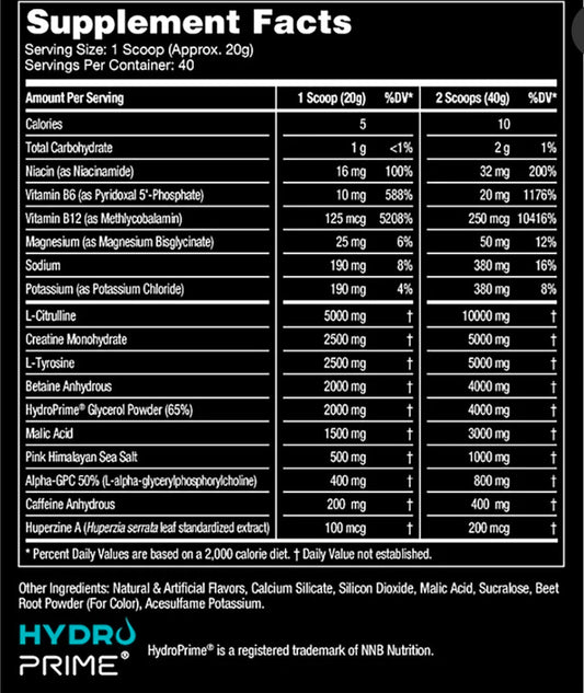 Gorilla Mode Pre Workout - Massive Pumps Laser Focus Energy Power - L-Citrulline, Creatine
