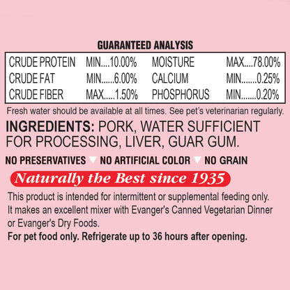 Evanger's Limited Ingredient Game Meats & Supplements - Multiple Sizes