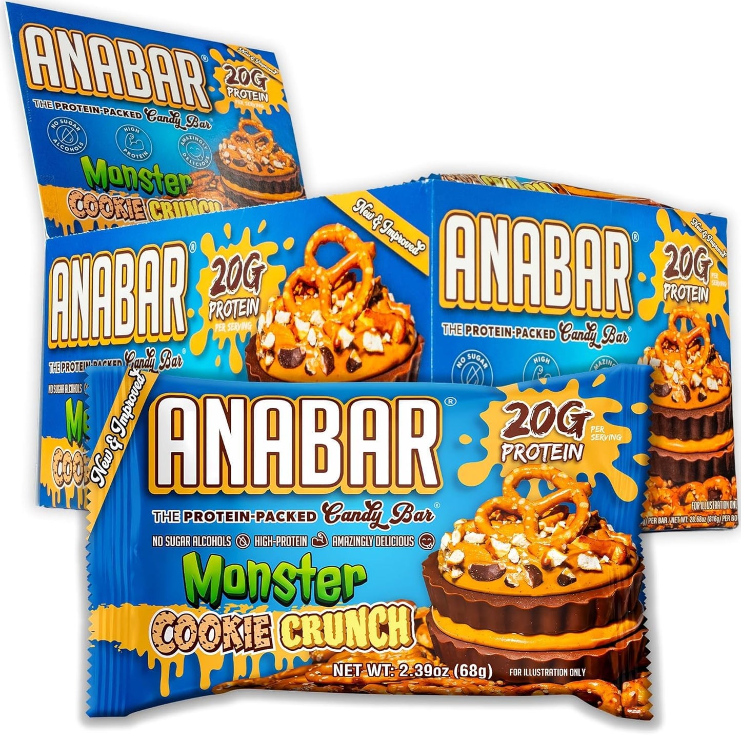 Anabar Protein Bar - 20g Protein, No Sugar Alcohols