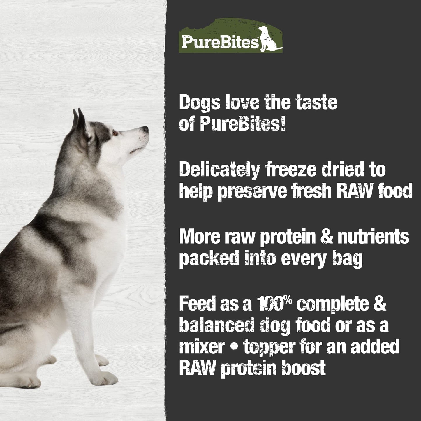PureBites Freeze Dried Dog Food • Topper