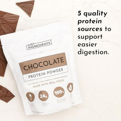 Protein Powder Made with 100% Grass Fed, Non Denatured Whey | Four Different Protein Sources from Organic Whole Food Ingredients | 15 Servings | 22g Protein