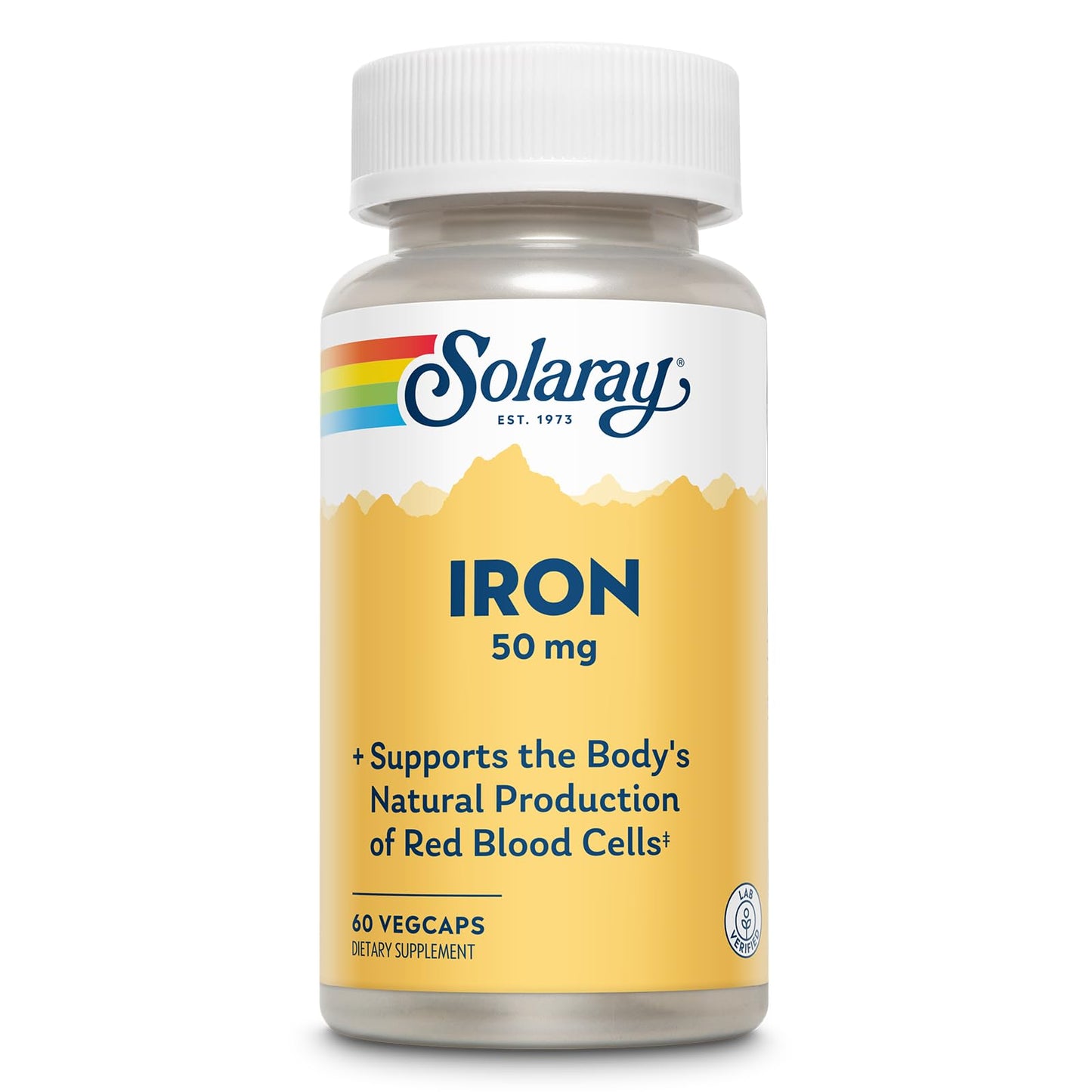 SOLARAY Capsule Iron Circulatory Support,Cardiovascular Support 50Mg Vegetarian