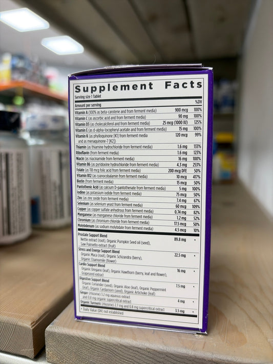 New Chapter One Daily Every Man’s 40+ Multivitamin (48 Vegetarian Tablets)