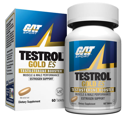 GAT SPORT Testrol Gold ES, Tribulus, DIM, Zinc, Longjack, Fenugreek, Saw Palmetto