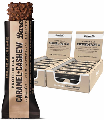 Barebells Protein Bars Caramel Cashew - 12 Count, Pack of 2