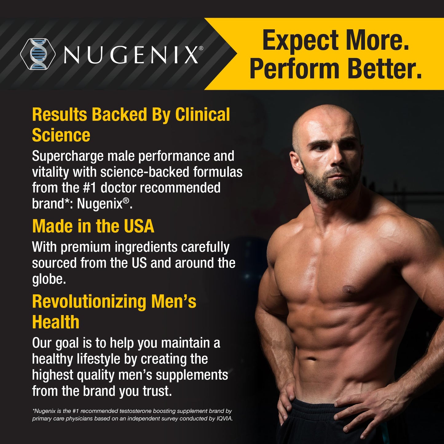 Nugenix PM ZMA - Nighttime Free Testosterone Booster and Sleep Support, 120 Count