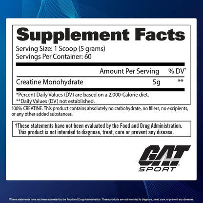 GAT SPORT Creatine Monohydrate Powder