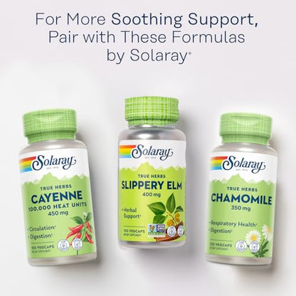 Solaray Slippery Elm Bark Supplement - Respiratory & GI Support