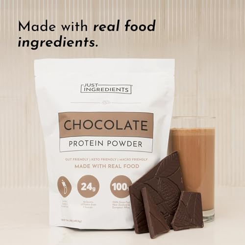 Protein Powder Made with 100% Grass Fed, Non Denatured Whey | Four Different Protein Sources from Organic Whole Food Ingredients | 15 Servings | 22g Protein