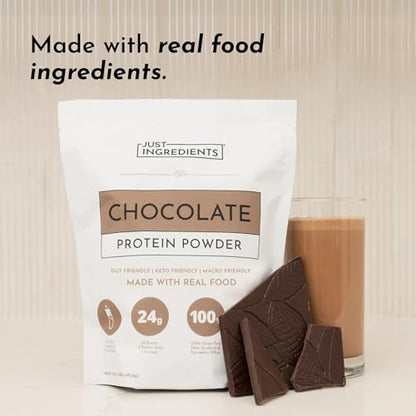 Protein Powder Made with 100% Grass Fed, Non Denatured Whey | Four Different Protein Sources from Organic Whole Food Ingredients | 15 Servings | 22g Protein