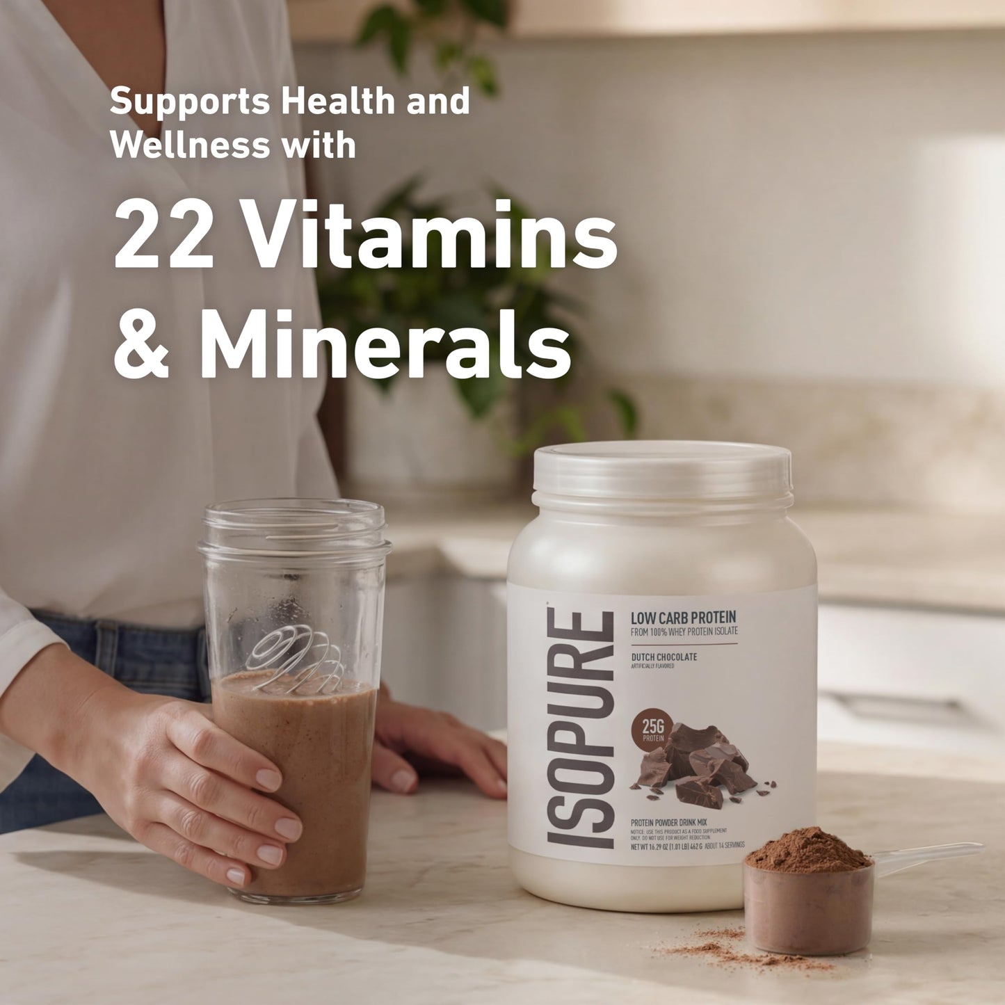 Isopure Creamy Vanilla Whey Isolate Protein Powder