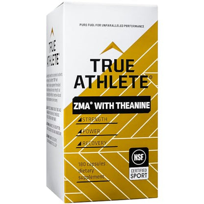 True Athlete ZMA with Theanine – Supports Muscle Recovery, Strength & Sleep – Zinc