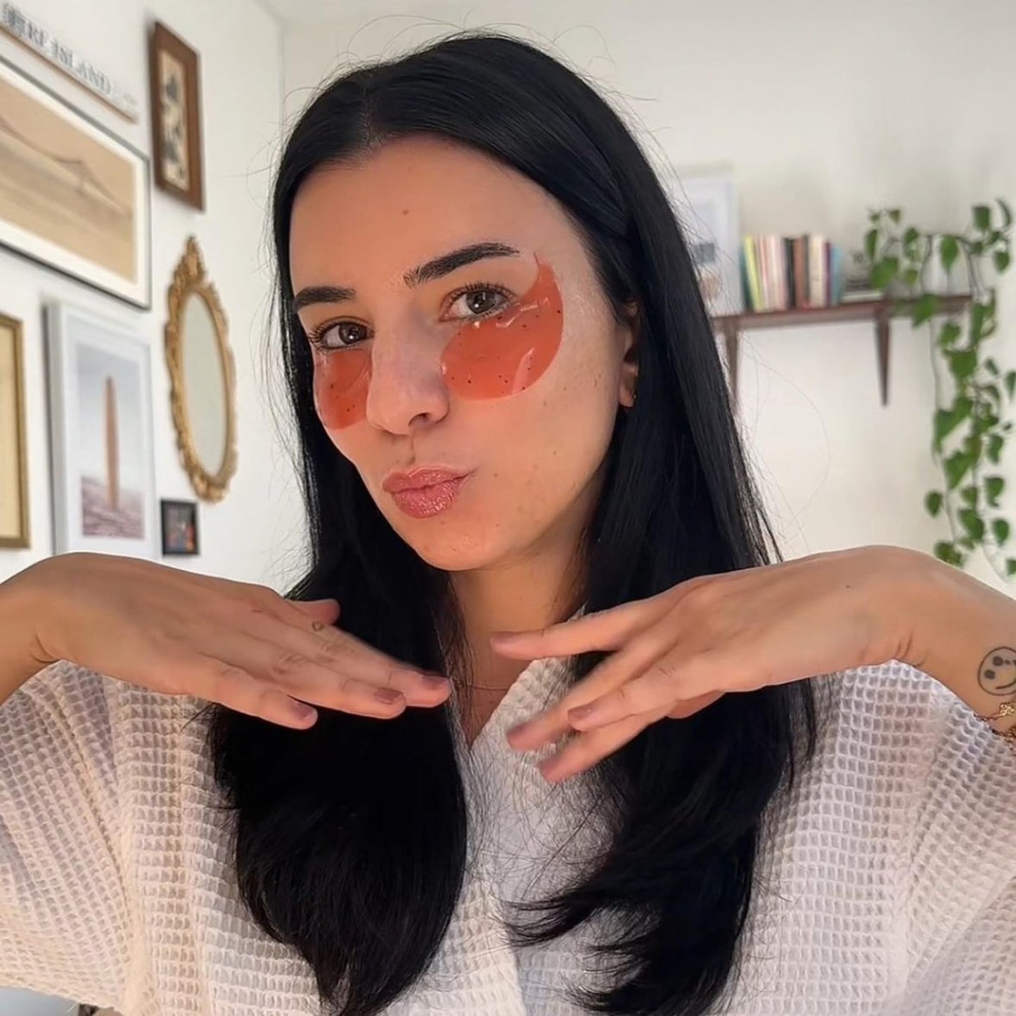 Derma E Retinol + Bakuchiol Under Eye Patches, Non-Irritating, Line Smoothing Hydro Gel Eye Patches with Rose Water & Real Hibiscus Petals, Helps Reduce Fine Lines, Crows Feet & Wrinkles