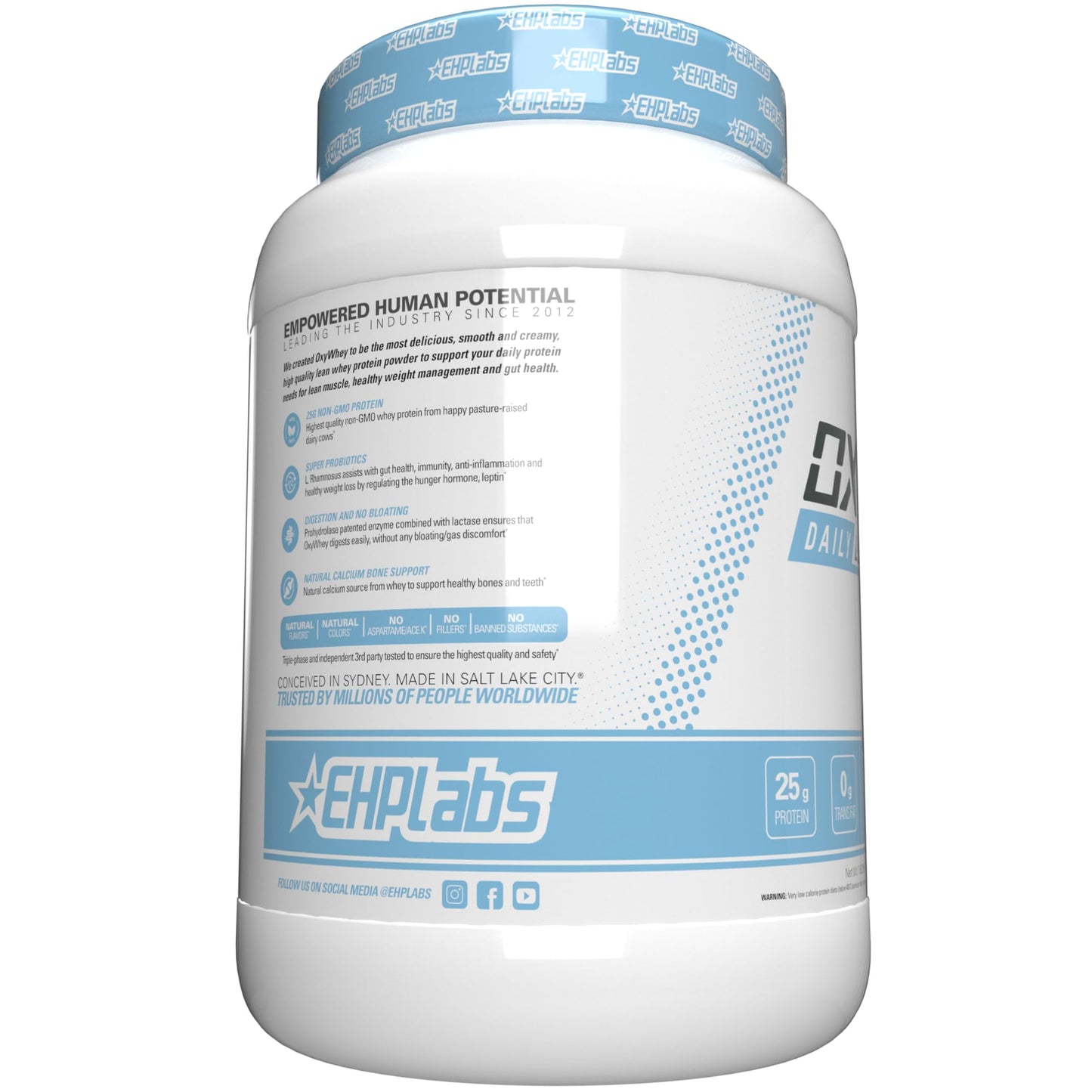 EHP Labs OxyWhey Lean Wellness Whey Protein Powder - 25g Protein