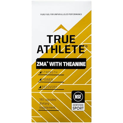 True Athlete ZMA with Theanine – Supports Muscle Recovery, Strength & Sleep – Zinc