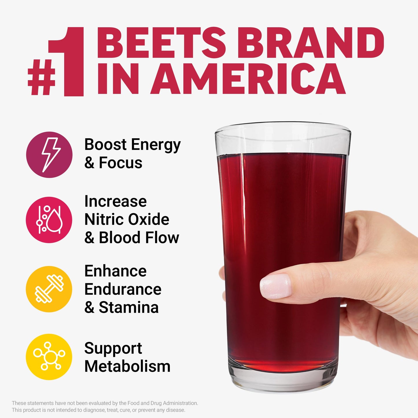 Force Factor Total Beets Energy Drink Mix, Superfood Beet Root Powder with Nitrates to Boost Energy and Support Circulation, Blood Flow, Nitric Oxide and Stamina, Heart Health Supplement