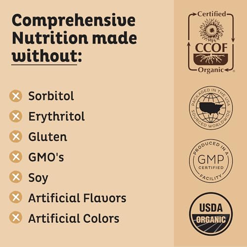 KOS Vegan Protein Powder Erythritol Free - Organic Pea Protein Blend