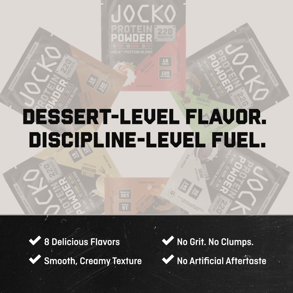 Jocko Fuel Whey Protein Powder, 22g Protein, Digestive Enzymes + Probiotic Blend
