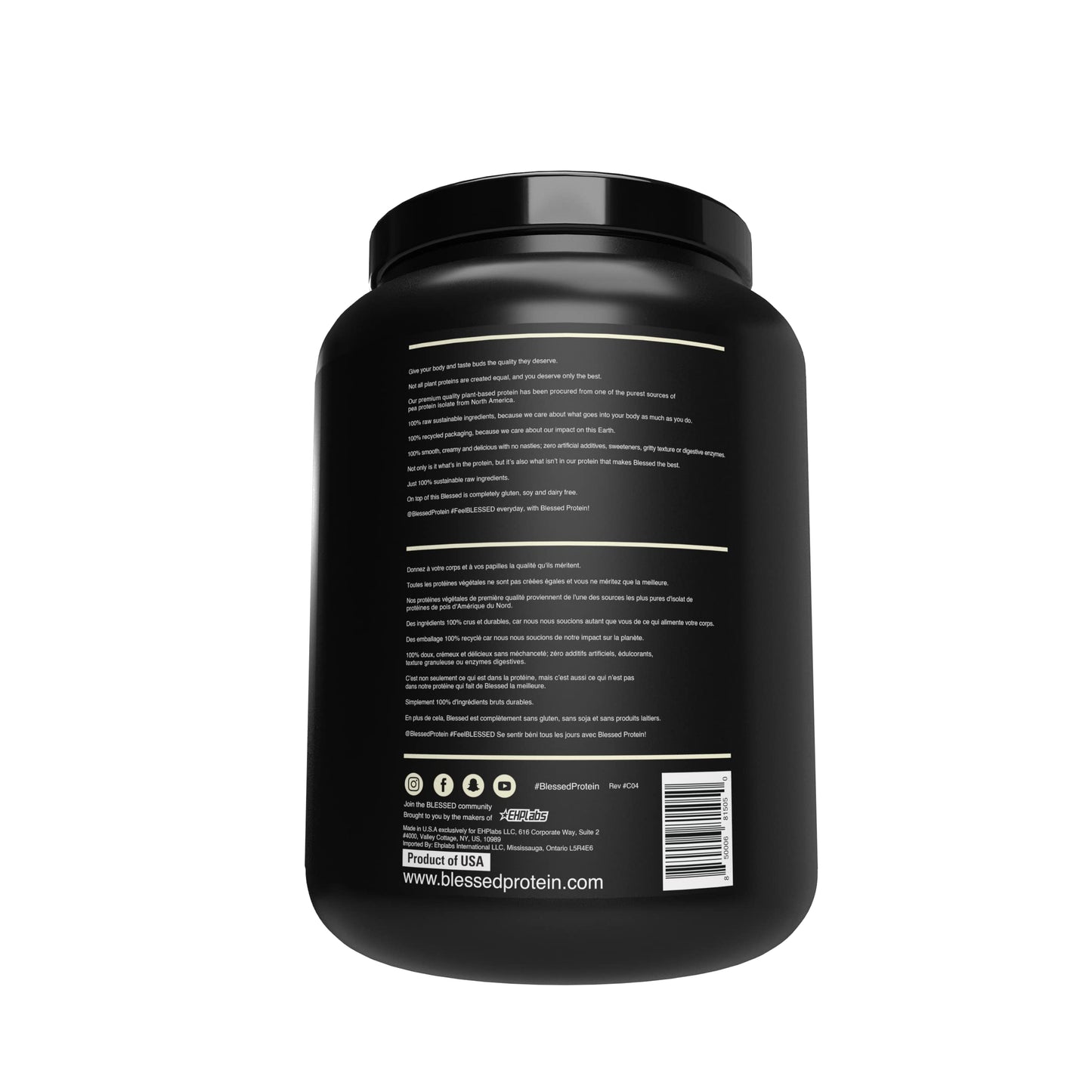Blessed Vegan Protein Powder - Plant Based Protein Powder Meal Replacement Protein Shake