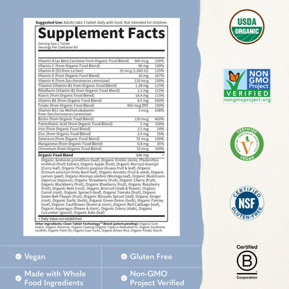 Garden of Life Once Daily Whole Food Multivitamin for Men