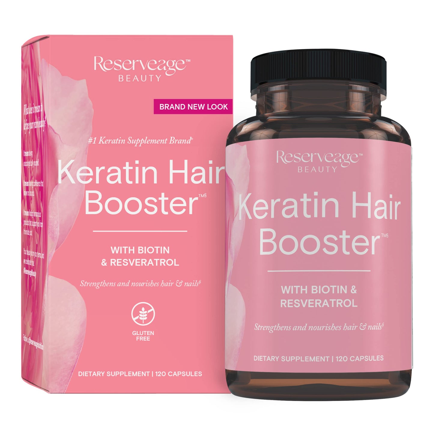 Reserveage, Keratin Hair Booster, Hair and Nails Supplement