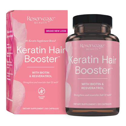 Reserveage, Keratin Hair Booster, Hair and Nails Supplement