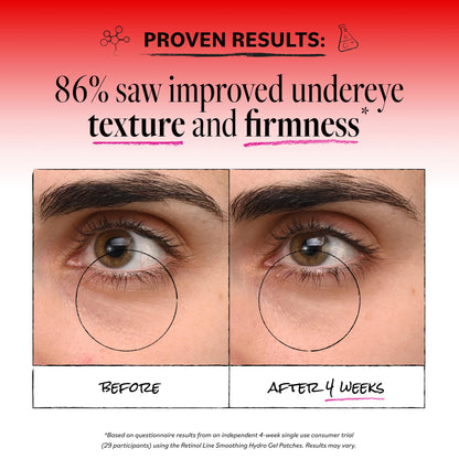 Derma E Retinol + Bakuchiol Under Eye Patches, Non-Irritating, Line Smoothing Hydro Gel Eye Patches with Rose Water & Real Hibiscus Petals, Helps Reduce Fine Lines, Crows Feet & Wrinkles