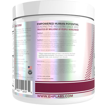 EHP Labs OxyShred Thermogenic Fat Burner Pre-Workout