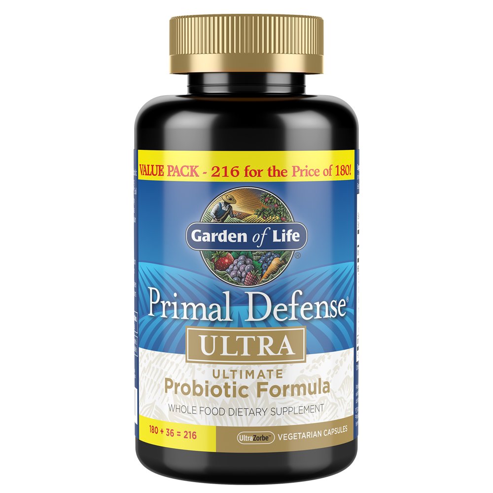 Garden of Life Whole Food Probiotic Supplement - Primal Defense Ultra