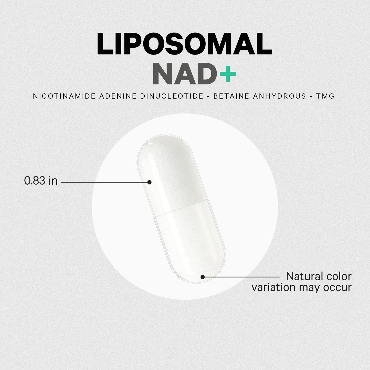 Codeage Liposomal NAD+ Supplement - NAD Nicotinamide Adenine Dinucleotide Coenzyme Pills - 500 mg NAD+ Per Serving & Betaine Anhydrous - Liposomal Delivery - Vegan, Non-GMO, Gluten-Free - 60 Capsules