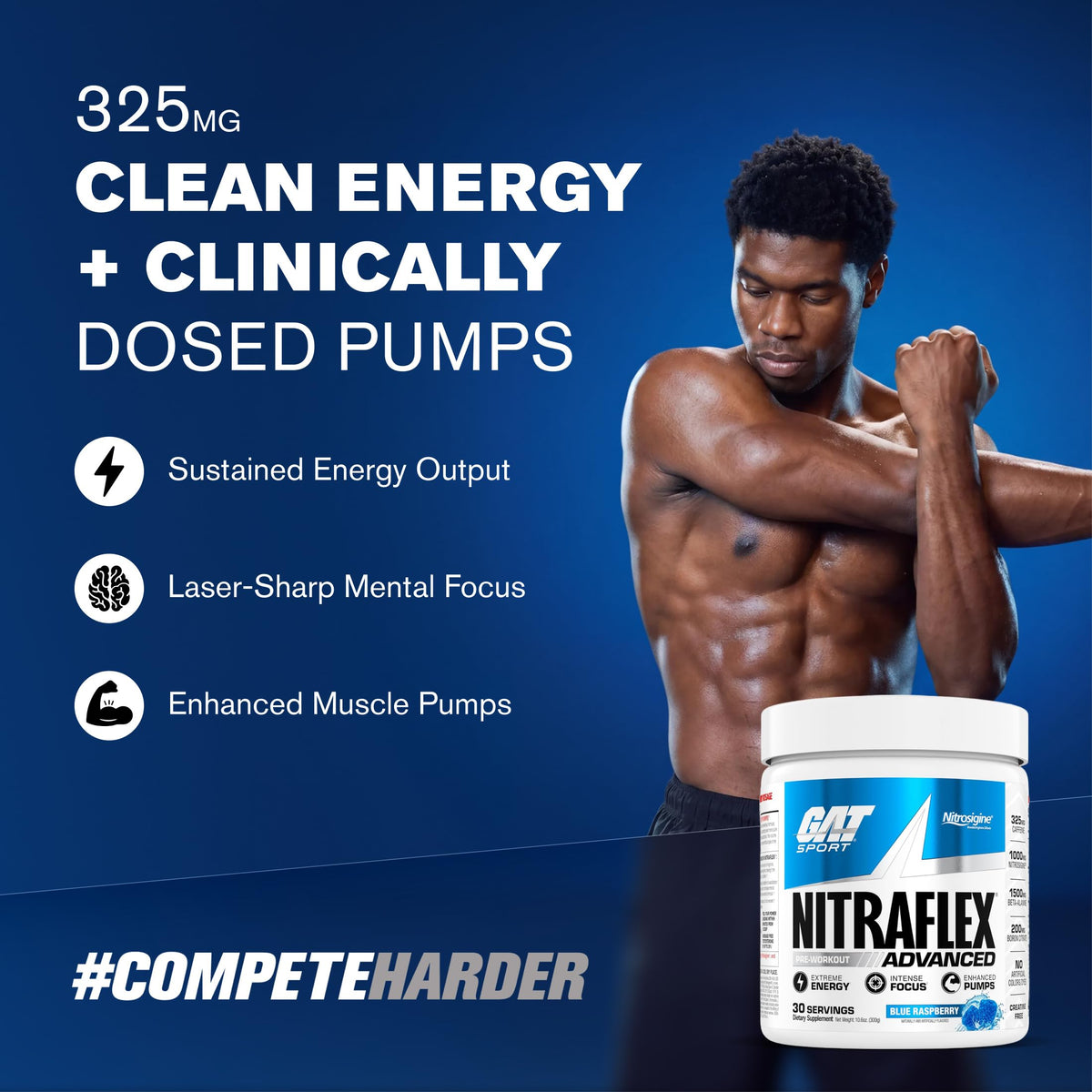 Gat Nitraflex Nutritional Supplement, 300 Gram, DMAA free